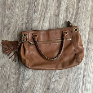 Michael Kors Tan Leather Shoulder Bag
